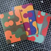 ARC05 Pack of three A6 pocket notebooks with graphic pattern covers