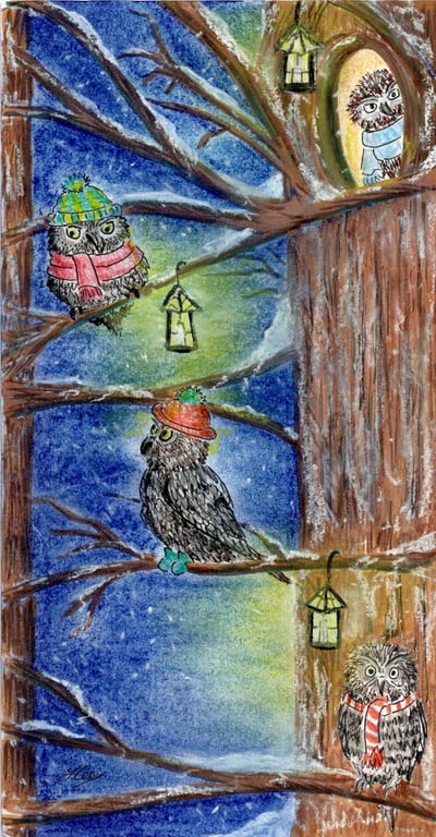 Greetings Card - Parliament in Winter
