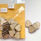 Wooden Craft Shapes - Hearts