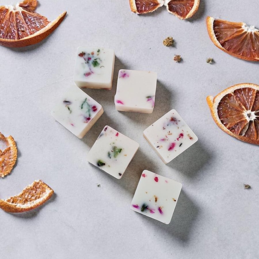 Grapefruit & Citrus Peel Botanical Soy Wax Melts - Handmade - Scented Wax Melts