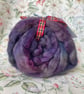 Dyed wool tops roving for spinning - 100g