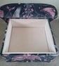 Storage Footstool Emma Shipley Amazon Pink Fabric Pouffe Botanical Birds Green  - Image 9