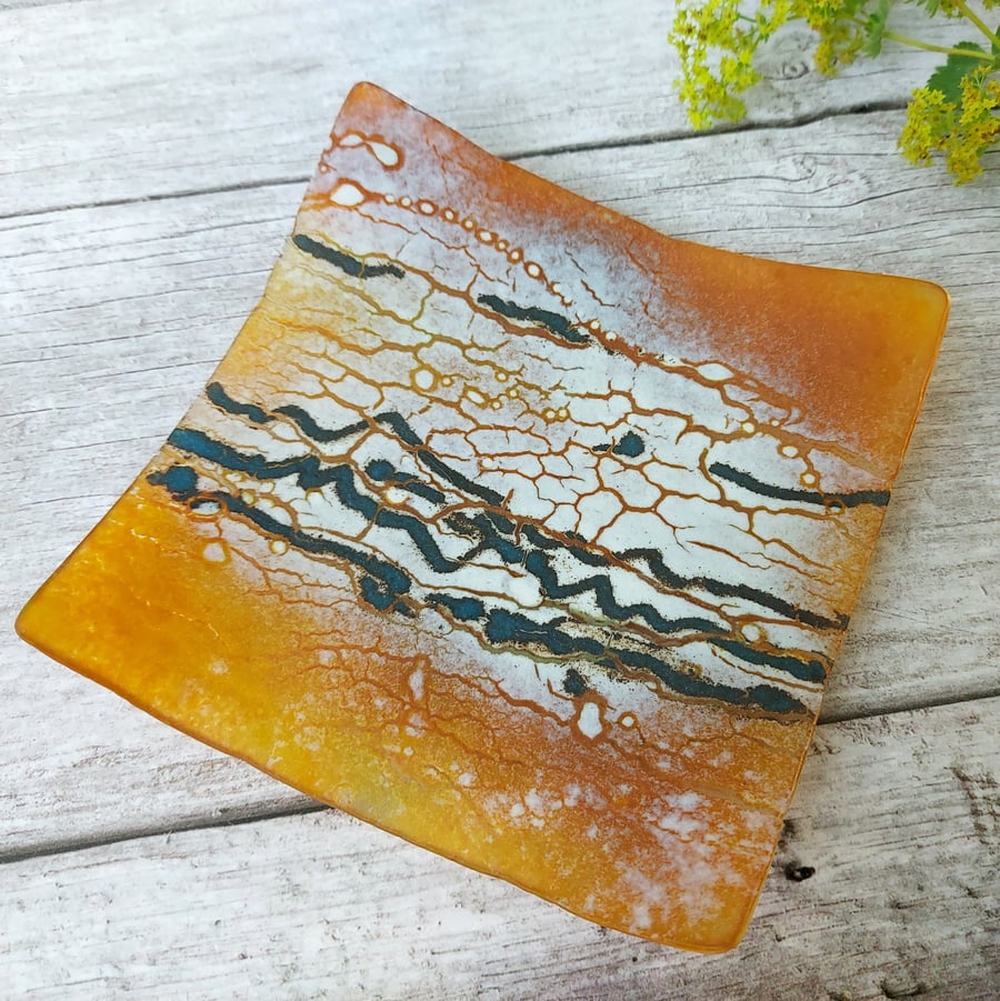 Silver Birch Glass Dish