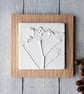 Cow Parsley Plaster Cast Tile: Botanical Wall Art - Image 1