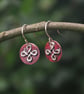  Silver and Copper Celtic Dangle Earrings - Image 6