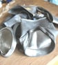 Handmade Whale Necklace recycled pewter; Humpback Whale Sculpute Silver Snake Ch - Image 10