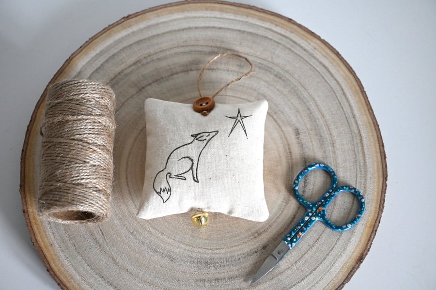 fox fabric hanging decoration