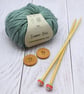 Triple braid headband kit - Knitting, crafts, handmade - Duck Egg  - Image 1
