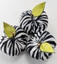 Handmade Zebra Print Ornamental Fabric Apple Decorations - Image 3