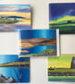 Shetland paintings printed cards, pack of 5.