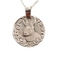 Hare Engraved Sterling Silver Coin Necklace - Image 10