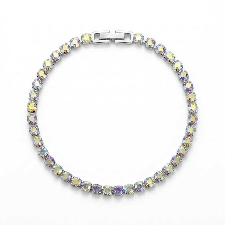 7 Chakra Healing Crystal Energy Bracelet - Stainless Steel