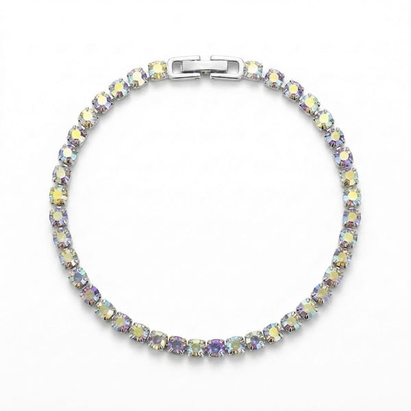 7 Chakra Healing Crystal Energy Bracelet - Stainless Steel