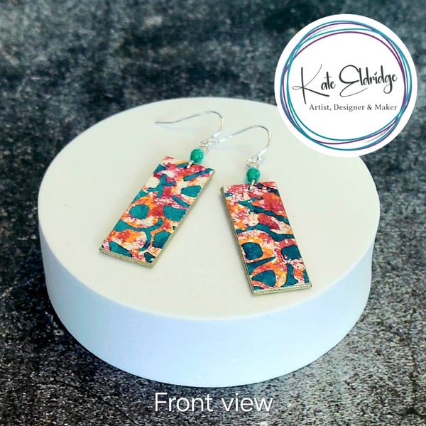 Handmade Wearable Art Statement Earrings Sterling Silver