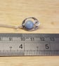 Blue Angelite pendant. Small Oval frame necklace. - Image 4