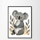 Koala Nursery Print, Nursery Art, Animal Print, Boho Art,  