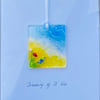 Fused glass keepsake card