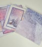 Boxed Set of 4 Winter Note Cards - Snowy Forest - Image 8