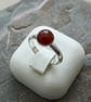 Sterling Silver Adjustable Ring with Carnelian - Image 4