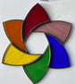 Stained Glass Large Rainbow Star - Image 3