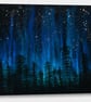 Large box canvas blue Aurora Lights landscape Northern Lights Aurora Borealis