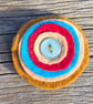 Target Hair Ornament, Felt, Autumnal, Vintage Button  - Image 1