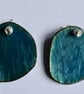 Blue Enamel Reversible Earrings - Image 3