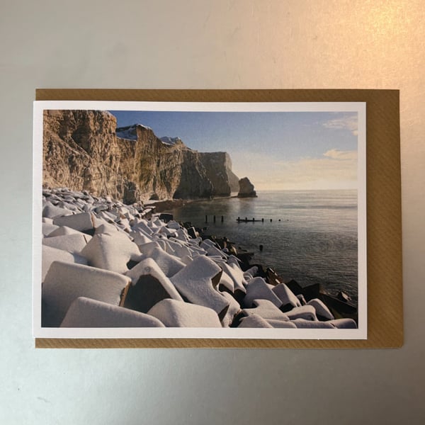 Splash Point in the Snow A5 Greeting Card