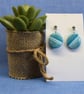 Striped Oval Earrings - Image 1