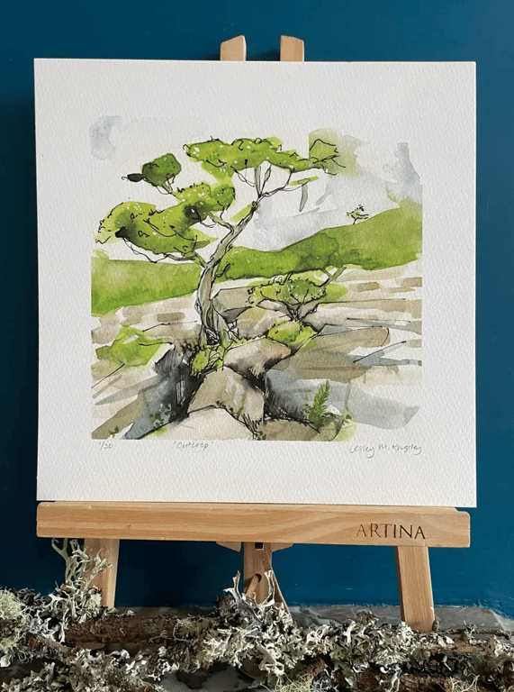 'Outcrop' limited edition giclée print