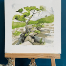 'Outcrop' limited edition giclée print