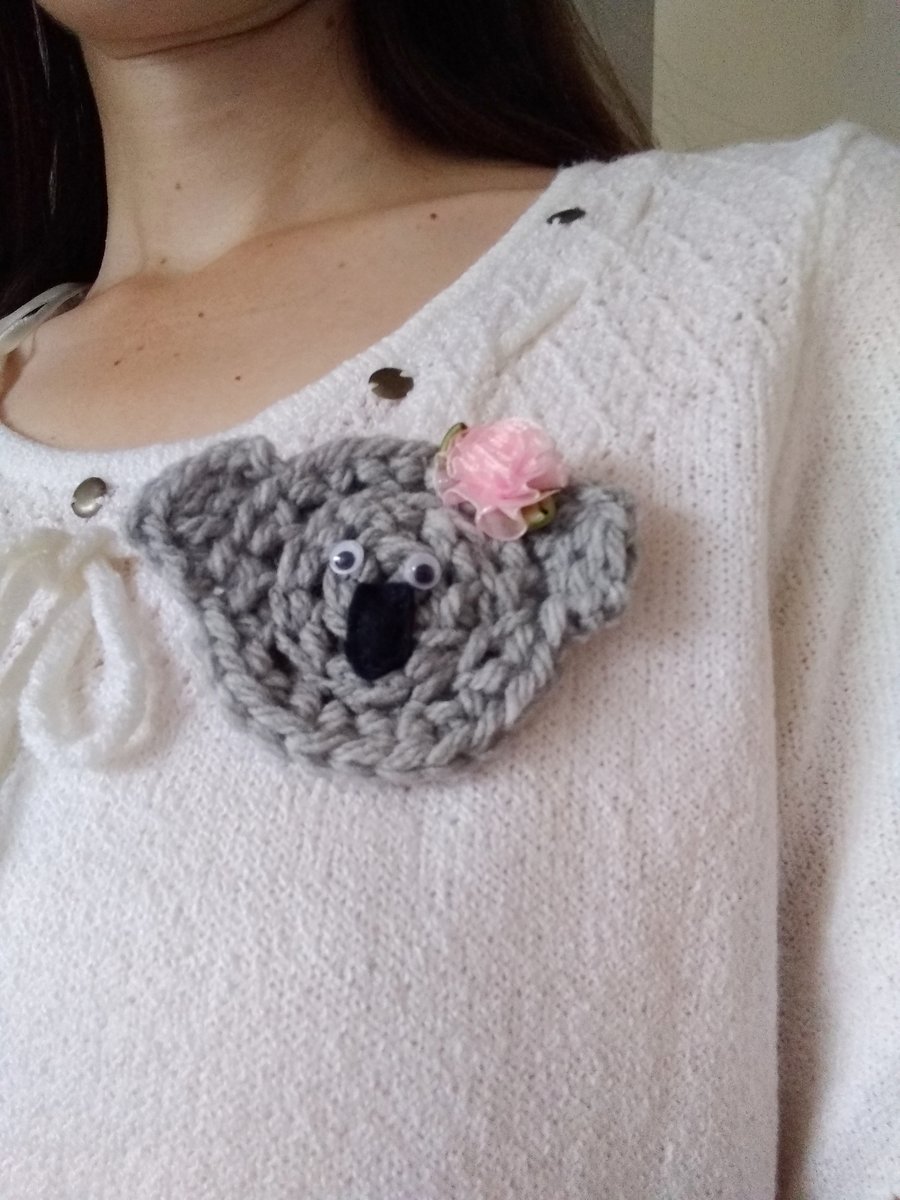 Koala brooch, wildlife animal, gift for her