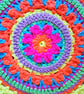 colourful crochet mandala doily - Image 8