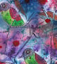 Chitta Chatta went the Birds - Original watercolour and ink drawing  - Image 2