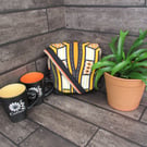 Upcycled Coffee Sack Mini Shoulder Bag Handmade Sustainable Crossbody