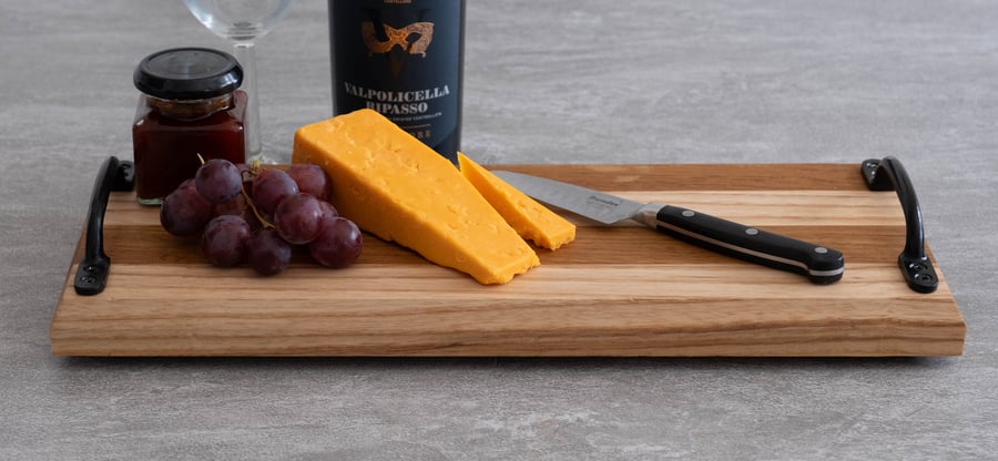 Solid cheese serving board