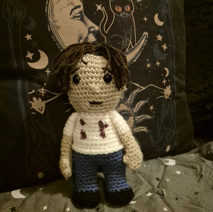 Handmade Crochet Horror Dolls GhostFace Killer Folksy