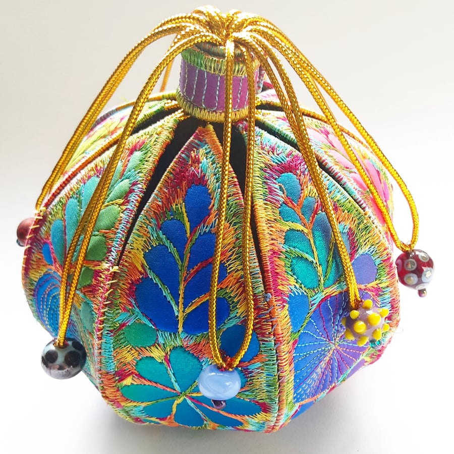 Textile Treasure Pod Vibrant & Colourful - Folksy