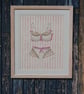 Mug printed with pink bra and knickers image from original painting - Image 3