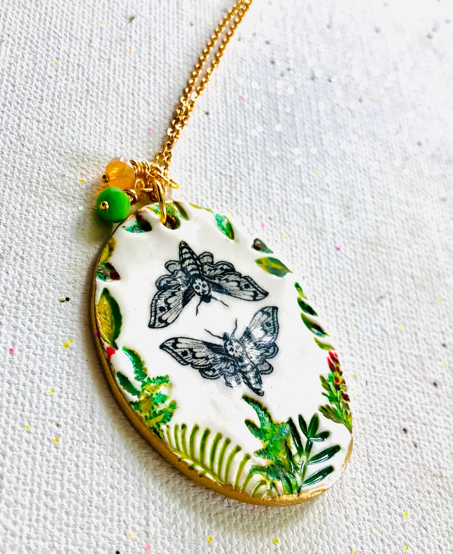 Death head moth necklace 