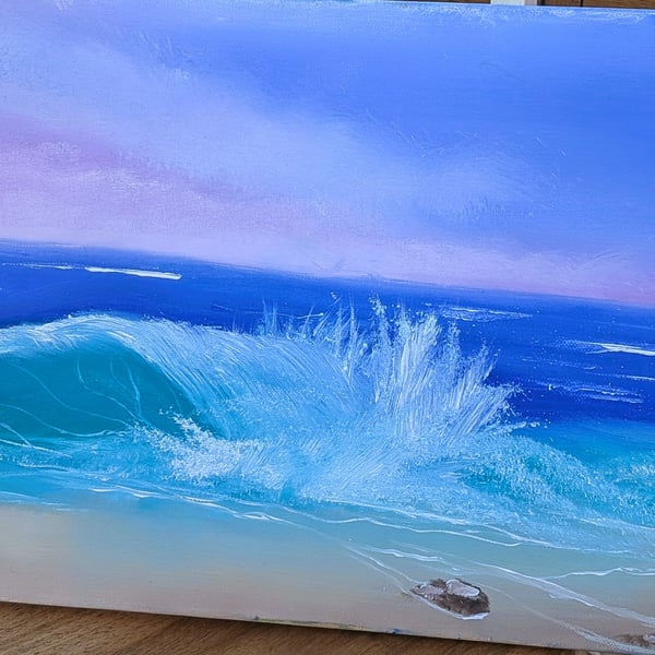 Original Oil Painting, Seascape. The wonder of Waves.