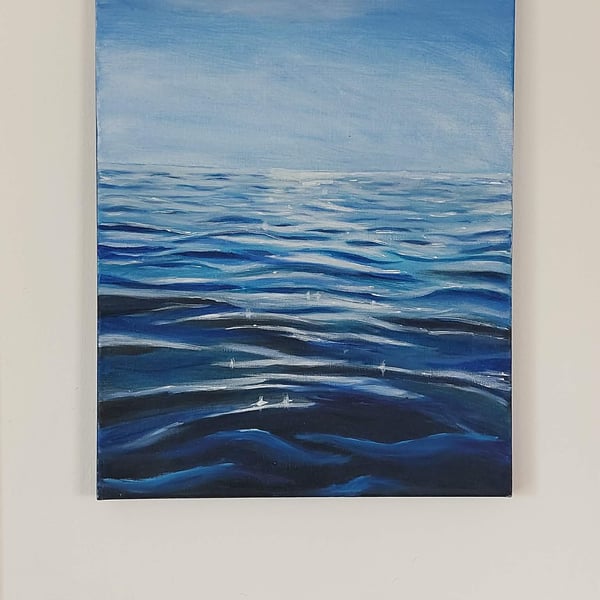 Serene Waves Painting