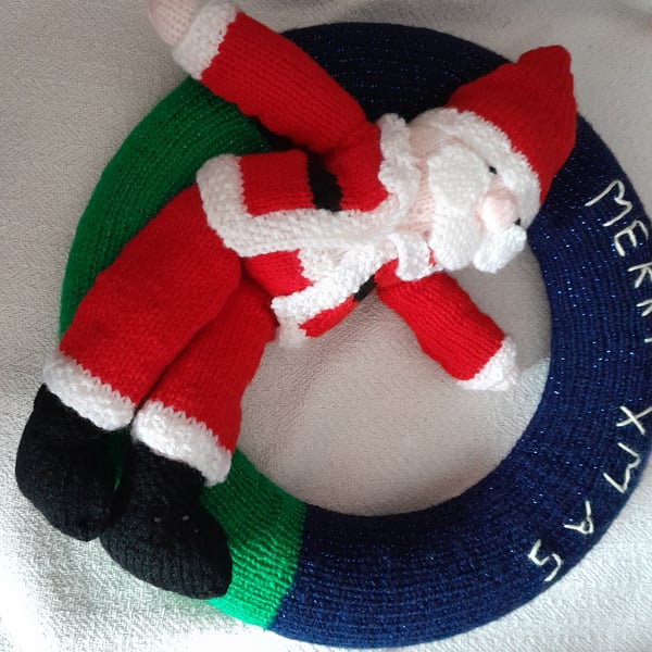 Sleeping Santa wreath