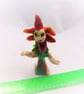 Felted Garden Fairy, Flower Creature, Needle Felted Fantasy Decoration - Image 6