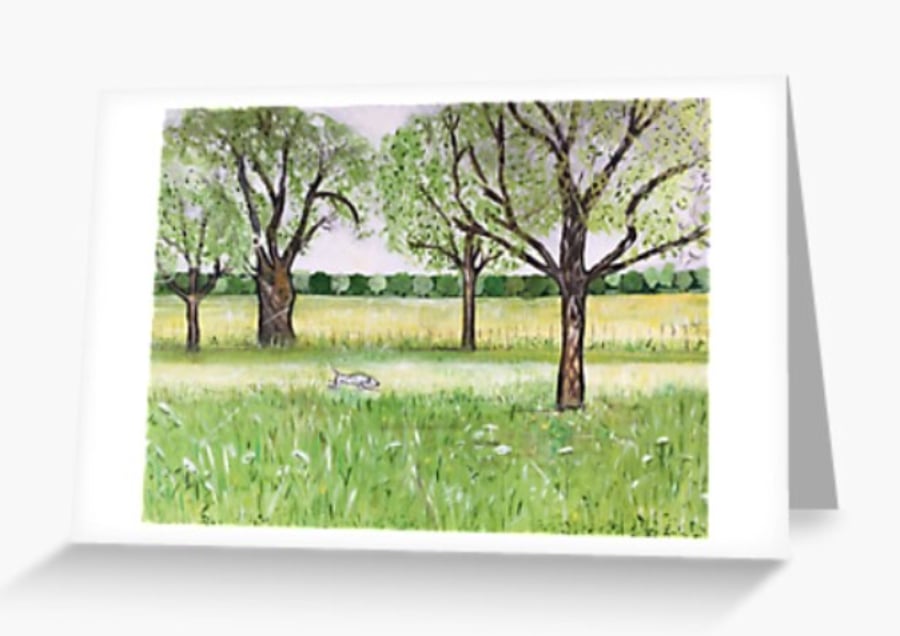 Greeting Card Based On The Original Painting By Sally Anne Wake Jones