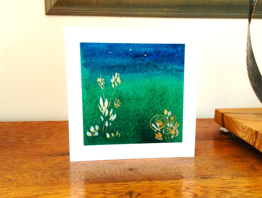 Greeting Card with Original Watercolour Painting