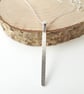 Sterling silver textured bar necklace , Hallmarked - Image 2