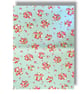 A4 Sheet of Fabric Backed Felt - Turquoise Floral