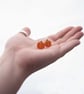 Handmade Polymer Clay Pumpkin Stud Earrings: Autumn Halloween Jewelry - Image 3