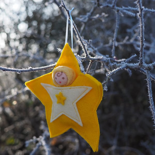 Star baby- a pocket waldorf doll